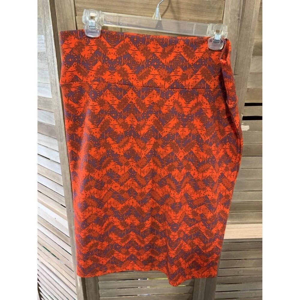 Lularoe Knee Length Pencil Skirt Womens Size XL Orange